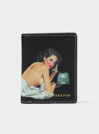 Duke + Dexter Mens Pin-up woman print wallet