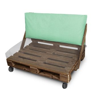 Happers Happers - Cojines Para Palets De Exterior Menta Descatalogados Naylim Mate Respaldo 120x45x25 (1 Unidad) Menta