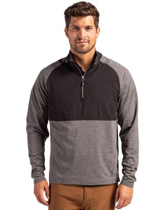 Cutter & Buck Adapt Eco Knit Hybrid Recycled Mens Quarter Zip