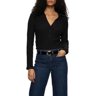 Sanctuary Texture Top in Black at Nordstrom Rack, Size Xx-Large