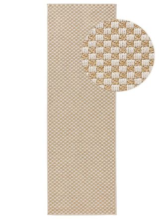 benuta Alfombra de pasillo exterior crema/beige 77x240