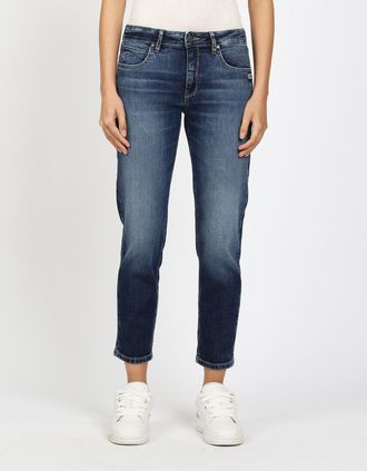Gang Boyfriend-Jeans GANG 94NADIA, Damen, Gr. 26, N-Gr, winter base wash, Denim/Jeans, Obermaterial: 98% Baumwolle, 2% Elasthan, bequem kn&ouml;chelfrei, Jeans 
