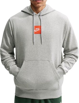 Nike Sportswear Club French Terry Hoodie Dark Grey Heather Light Smoke Grey White IM5540-063