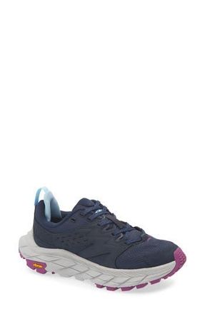 Hoka One One Anacapa Breeze Aero Low Breathable Trail Running Shoe in Outer Space /Harbor Mist at Nordstrom Rack, Size 6