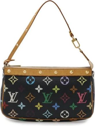 Louis Vuitton Pre-owned Monogram Pochette Accessoires Clutch - Dames - Vintage Handtas - Veelkleurig - ONE Size - Vintage