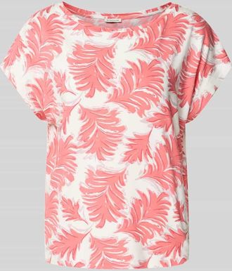 Tom Tailor Regular Fit T-Shirt aus Viskose-Mix in Koralle, Gr&ouml;&szlig;e XXXL