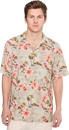 Tommy Bahama Coastal Ease Palm Petals Mens Clothing Cameo : 2XL, Modal/Polyester/Silk