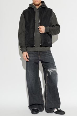 Diesel Vest W-TYPE-D1-SL, Mens, Black
