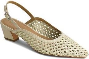 Bernardo Athena Slingback Pump in Eggshell Airy Woven at Nordstrom Rack, Size 10