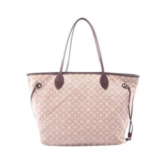 Louis Vuitton Pre-owned Tote Bags, female, Beige, Size: ONE SIZE Pre-owned Neverfull MM Monogram Idylle Tote Bag