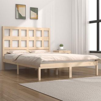 vidaXL Estructura De Cama Sin Colch&oacute;n Madera Maciza De Pino 120x190 Cm Vidaxl