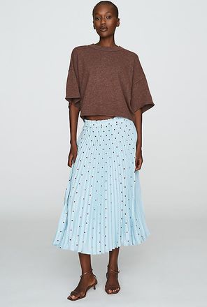 Maeve Valerie Pleated Midi Skirt by Maeve