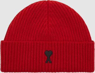 Ami Bonnet Ami De Coeur Rouge Rubis Noir