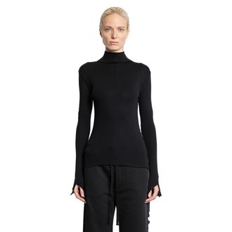 Thom Krom Long Sleeve Stretch Jersey Turtleneck Top