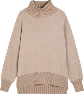 Varley Barker Stretch-jersey Sweatshirt - Taupe - Xxs (UK4 / Xxs)