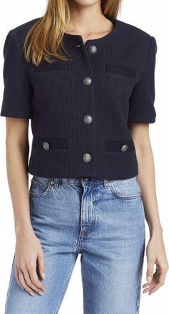 Drew Fernanda Jacket Top In Navy
