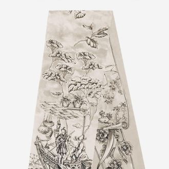 Ferragamo Womens Silk Bandeau Voyage Print Beige Scarf Scarfs