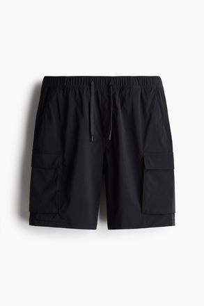 H&M Cargoshorts aus Nylon Regular Fit - Schwarz