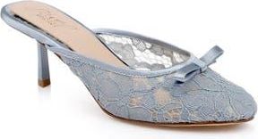 Badgley Mischka Elliot Mule in Mist Blue Satin at Nordstrom Rack, Size 9.5