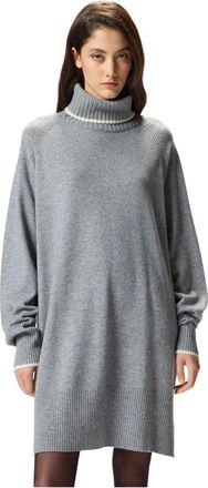 Pinko Pinko, Kleedjes, Dames, Grijs, S, Wol, Fogo Jurk