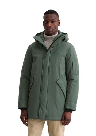 Marc O'Polo Parka MARC OPOLO, Herren, Gr. M, mangrove, Obermaterial: 100% Polyester, regular fit, Windstopperb&uuml;ndchen, Jacken Parka, Weich und wasserabweisend, Wi