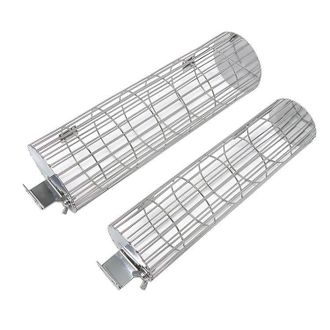 OEM Jaula Rodante Para Barbacoa, Herramienta Para Parrilla De Barbacoa De Acero Inoxidable Para Exteriores, 50,5 7,5 Cm