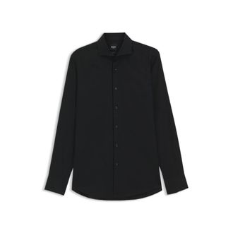 BOSS ONE Slim-fit shirt in wrinkle-resistant Oxford cotton