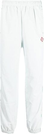Casablanca logo-patch track-pants - men - Polyester/Polyester - L - White