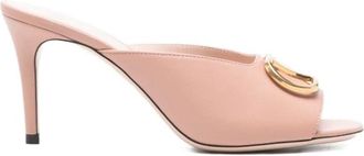 Valentino Garavani Heeled Mules, female, Pink, Size: 6 1/2 US Valentino Garavani Sandals