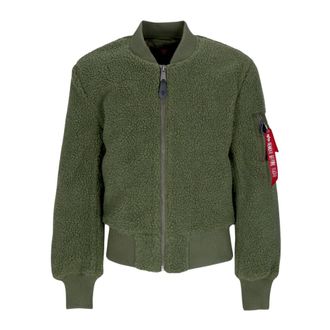 Alpha Industries Liner Man Ma-1 Teddy Jas - Heren - Bomber jackets - Groen - XL - Jassen