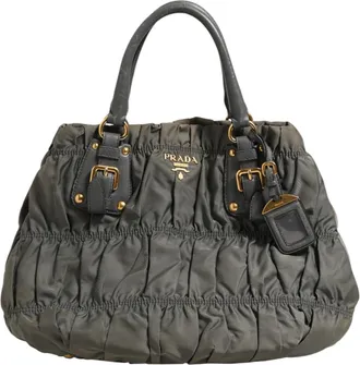 Prada Tessuto Nylon Gaufre Tote Womens bag (Pre-Owned)