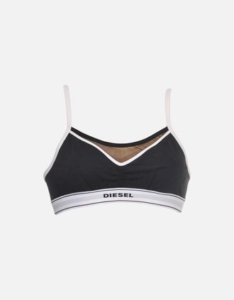 Diesel Womens LAVY Cotton Bralette, Black - Size: 10/8