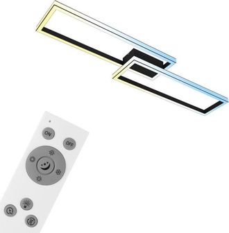 Briloner Lampada da soffitto a led, nera, LED/45W