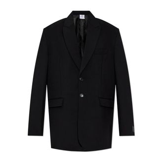 VETEMENTS Blazers, female, Black, Size: M Wool Blazer