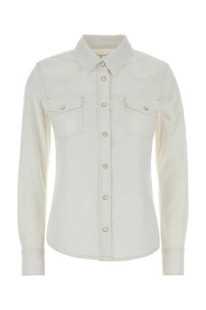 Frame Denim White Denim Shirt