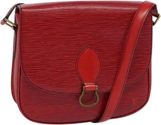 Louis Vuitton Tweedehands leren Louis Vuitton tassen - Dames - Vintage Schoudertas - Rood - ONE Size - Vintage