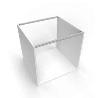 Emuca Lote De 4 Perfiles Travesa&ntilde;os Para Muebles De Cocina Albeam, Con Accesorios Para Atornillar, Aluminio Y Pl&aacute;stico, Anodizado Mate - Emuca