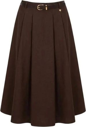 Am&eacute;lie & Am&eacute;lie Mujer, Faldas, Marr&oacute;n, Talla: XS