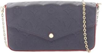 Louis Vuitton Pre-owned Cross Body Bags, female, Blue, Size: ONE SIZE Pre-owned Pochette Shoulder Bag