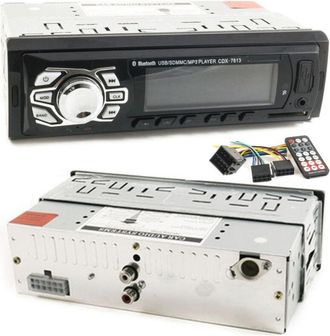 Trade Shop Trade Shop - Bluetooth Car Est&eacute;reo Radio Fm Mp3 Usb Slot Sd Aux Cdx-7613 Con Control Remoto