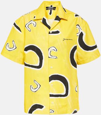 Jacquemus La Chemise Jean printed cotton bowling shirt