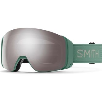 Smith 4D MAG 184mm Snow Goggles in Cactus/Chromapop Sun Platinum at Nordstrom