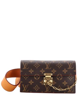 Louis Vuitton S Lock Belt Pouch Monogram (Authentic Pre-Loved)