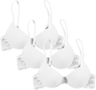 Generic 3 Pack Bras for Women 2 Sizes Bigger Boost Bra Super maximise Push Up Thick Padded Bombshell VS add 2 Cups Assets Full Effect