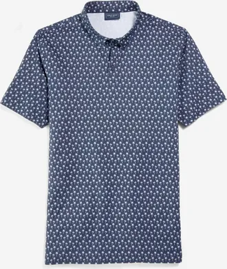 Cole Haan Mens Cobbler Polo Shirt - Blue Size Medium