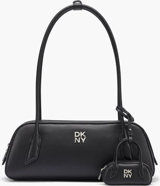 DKNY Tiana East-West Shoulder Bag in Black/silver at Nordstrom
