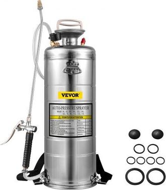 OEM Spr&uuml;hger&auml;t 12l Aus Edelstahl, Handspr&uuml;her Mit Pumpe, Verst&auml;rkt, Druckverst&auml;rkt