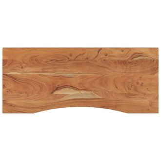 Berkfield Home Desk Top 110x50x2.5 cm Rectangular Solid Wood Acacia in Brown