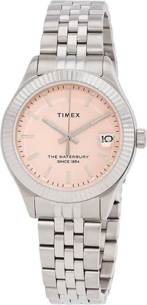 Timex Waterbury Legacy Quartz Pink Dial Ladies Watch TW2V31500