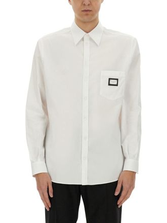 Dolce & Gabbana Shirt With Logo Plaque